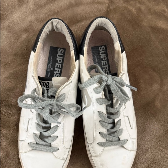 Golden Goose White and Gray Sneakers - Picture 5 of 6
